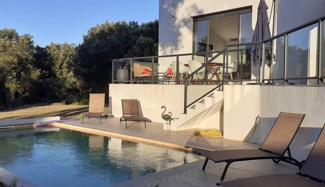 Villa Rossa, Contemporary Heated pool