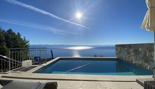 Villa Sabine Medveja Cres. Studio-appartement mit Wlan und Pool