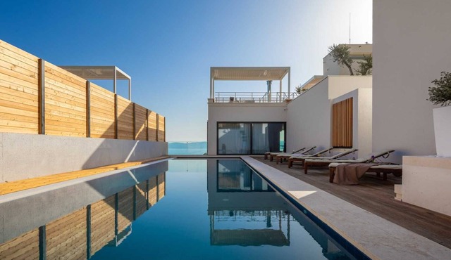 Villa Safira - modern villa with heated pool, gym, sauna, jacuzzi and sea views by MyWaycation