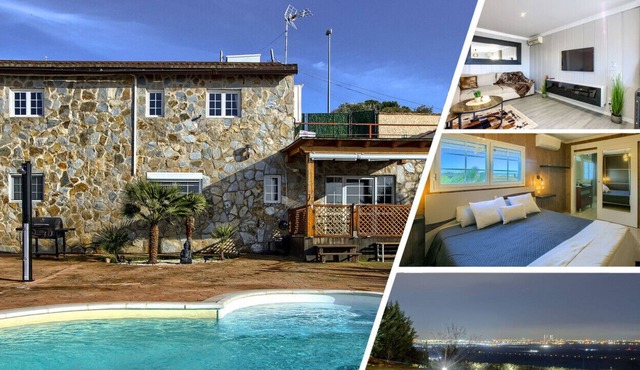 Villa Sierra | Pool | Madrid skyline view | BBQ