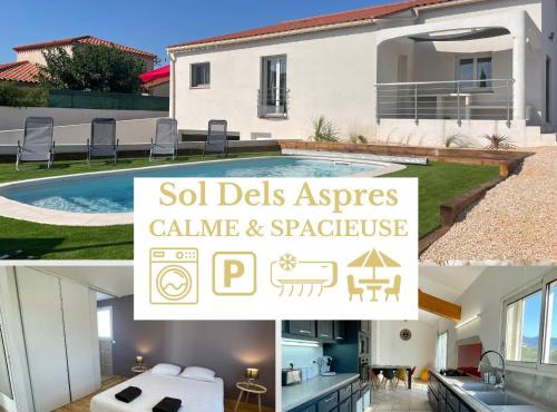 Villa Sol Dels Aspres avec Piscine, Barbecue, Climatisation centralisée, Garage, Internet SUDSEJOURCONCIERGERIE