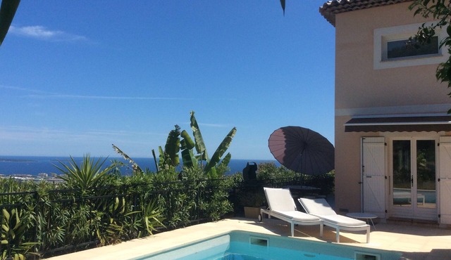 Villa Spacieuse 160m2 Piscine Privée Climatisée Vue Mer Imprenable Wifi Gratuite