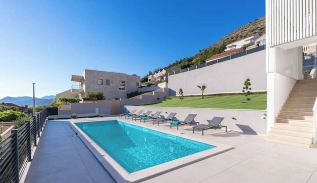 Villa Sunset - Two Bedroom with Balcony and Sea View; Shared Swimming Pool