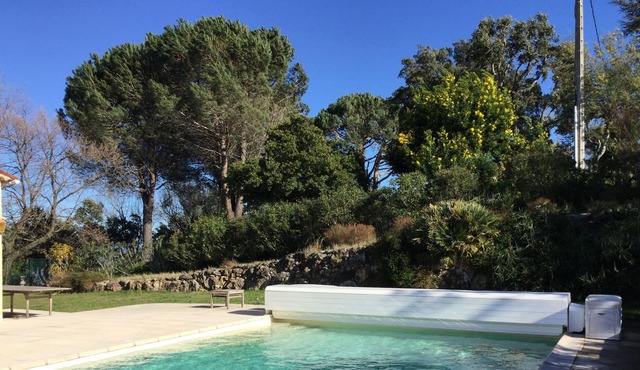 villa swimming pool near cannes, breathtaking view, 1/2 hour from the sea