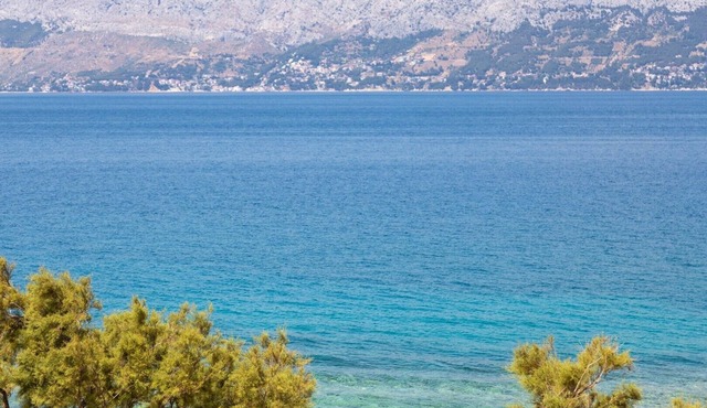 Villa Symphony, heated pool, sea view, beachfront, family, friendly, stylish