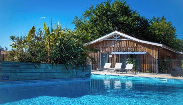 Villa T3 Bis- 6/8 people - Bassin d'Arcachon, swimming pool, spa