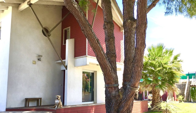 Villa T3 + chalet on 700m2 near the beach