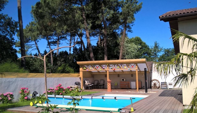 VILLA TENY Classée 3* piscine chauffée BASSIN d'ARCACHON 5 CH 12 pers.