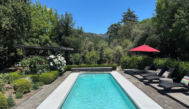 Villa Ticino wine country vineyard estate - pool, spa, bocce + walk to wineries