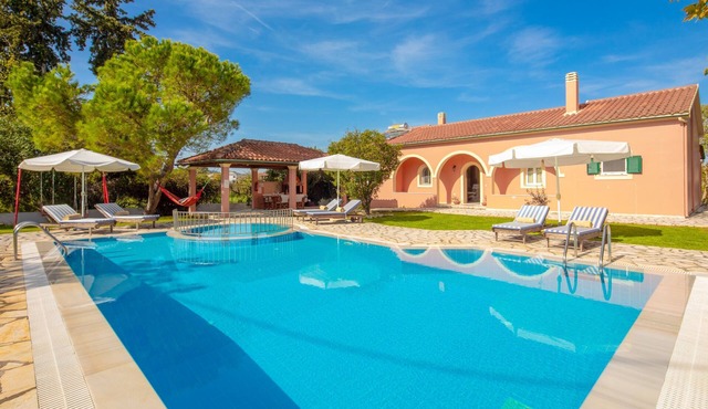 Villa Vasiliki: A traditional detached house in an amazing landscape, with private swimming poo