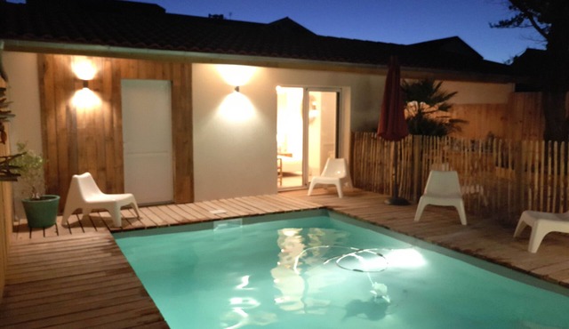 Villa Vent d'Ouest - 120m from the beach - Swimming pool and sauna