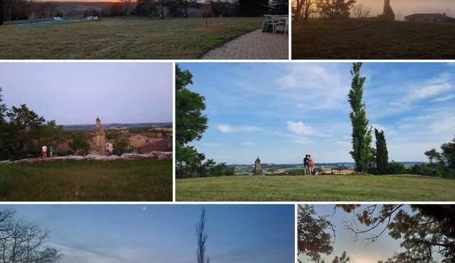 Villa with 360° view on a quiet hill