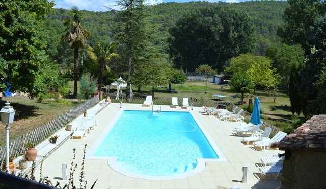 Villa with a pool and tennis court in a private countryside estate