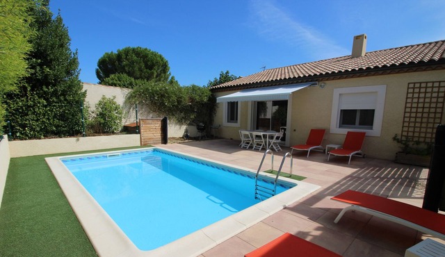 villa with private pool and garden