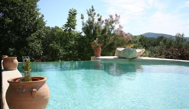 Villa with infinity pool.