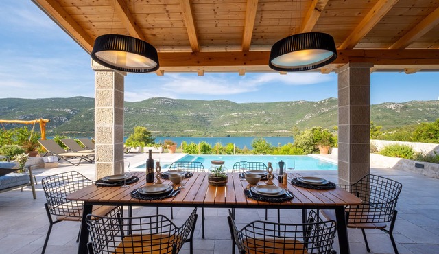 Villa with infinity pool and beautiful garden