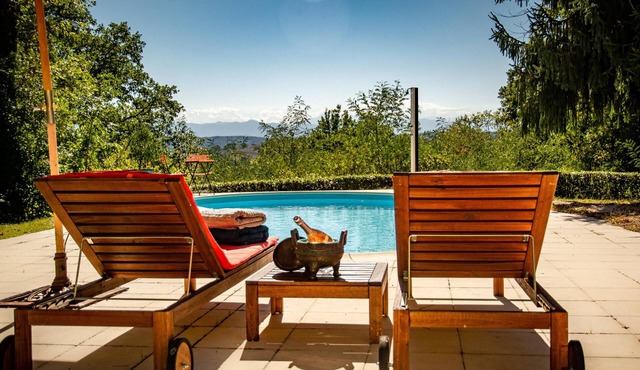 Villa with large terrace and swimming pool