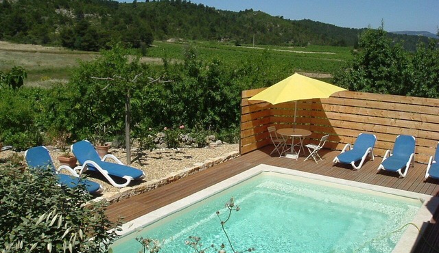 Villa with private heated pool , in the vineyard, 25 km away from the sea