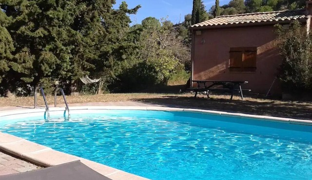 Villa with private pool surrounded by nature