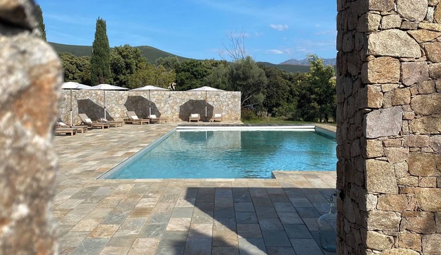 Villa with swimming pool, near Lozari beach – Corsica
