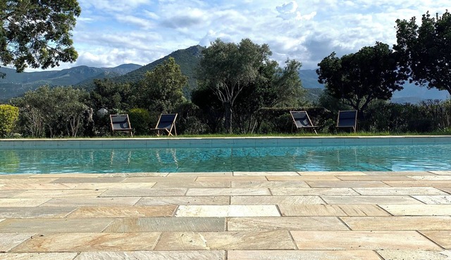 Villa with swimming pool, near Lozari beach – Corsica