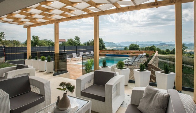 Villa with two pools