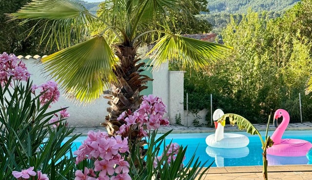 Villa Zoé with swimming pool and private tennis court