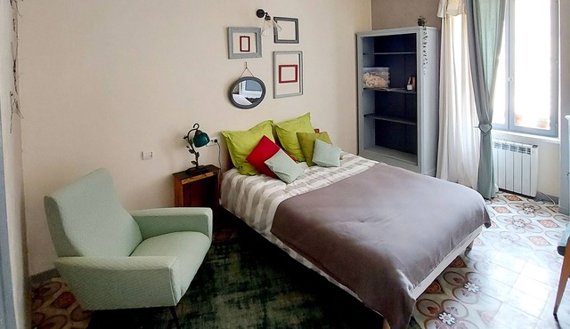 >Village house at the foot of the Corbières mountains, between land and sea