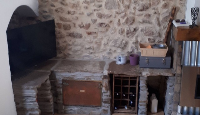 Village house built on the old castle ramparts