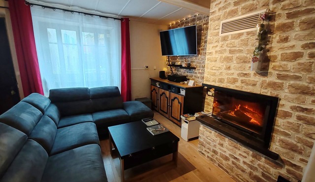 Village house at the start of several hiking trails