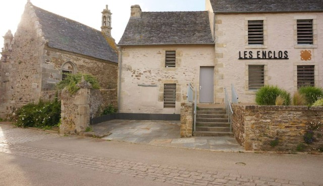 Village house between land and sea