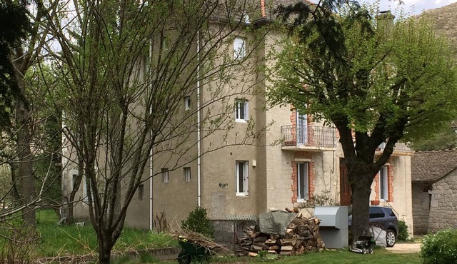 Village house by the river at the foot of Mont-Lozère