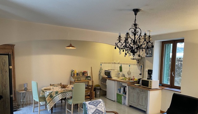 Village house with garden