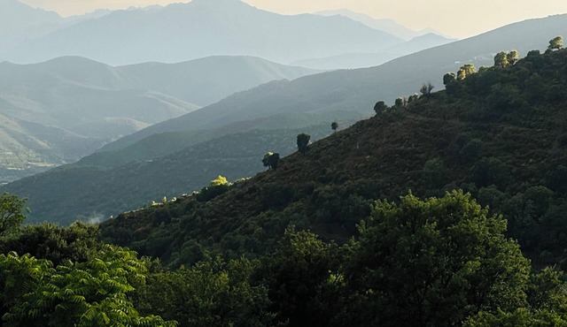Village house in the Corsican mountains, quiet, authentic, terrace with view