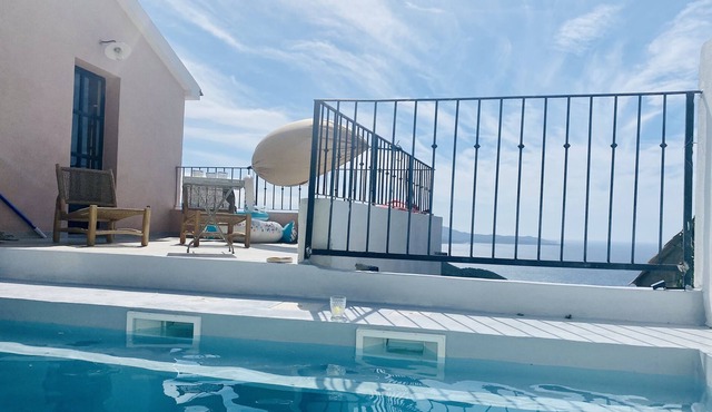 Village house sea view Gulf of Saint Florent with roof top swimming pool