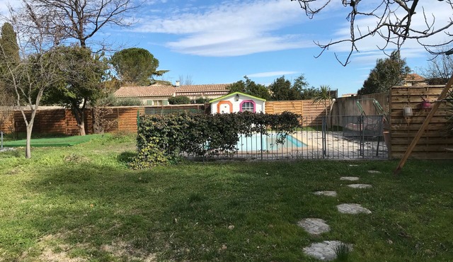 Village house with land and pool