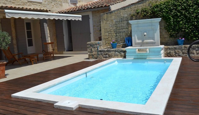 Village house with pool and garden