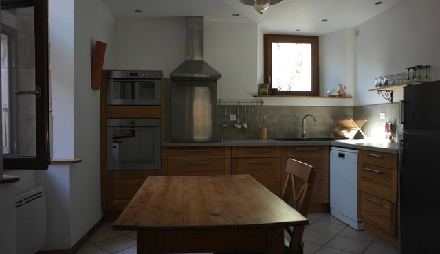 Village house with small inner courtyard