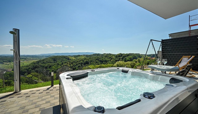 Vineyard home with view, jacuzzi and sauna for complete relaxation
