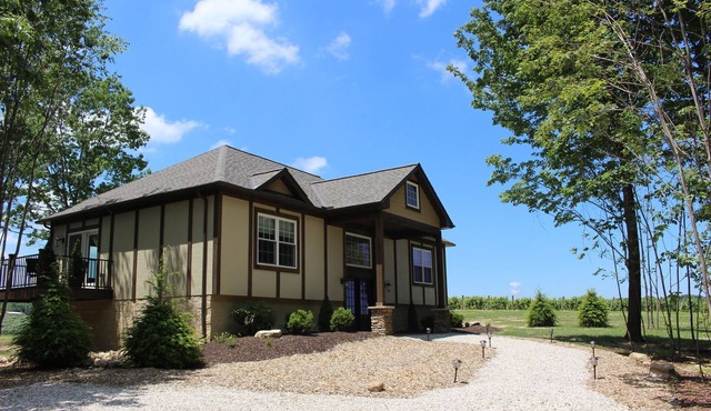 Vineyard Villa overlooking 40 acres of Vineyards in Ohio Wine Country