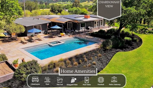 Vineyard Villa: Pool | Spa | Games Room | EV Char.