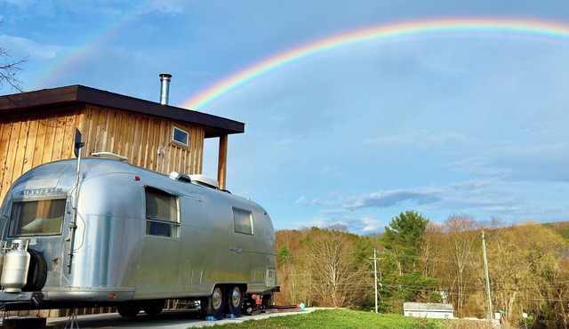Vintage Airstream near Watkins Glen