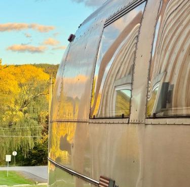 Vintage Airstream near Watkins Glen