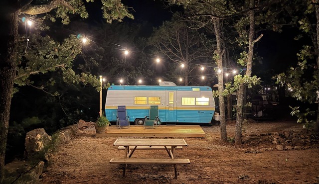 Vintage Camping at Keystone Lake: Boat Rental, Hiking, Campfire, Serene Outdoors