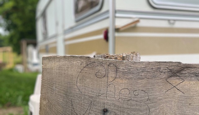 Vintage caravan, Nature stay at Michelle's.