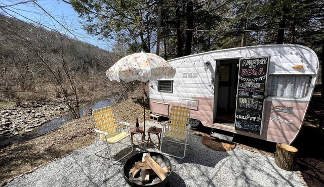 Vintage Shasta Camper for the best of NYC Glamping