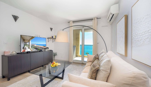 Vue mer & terrasse 5 pers, proche plage et centre