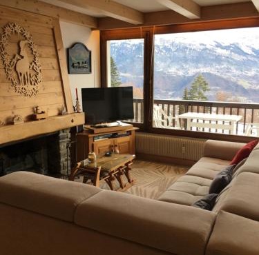 Vue Mont Blanc et toute la chaîne