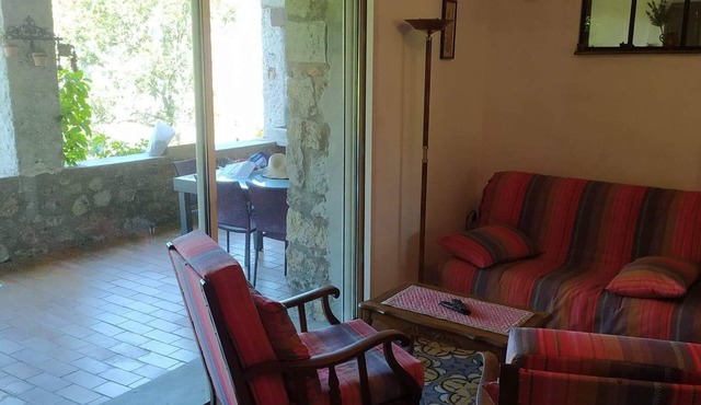 vue panoramique dans l'un des "Plus beaux villages de France" à Balazuc.