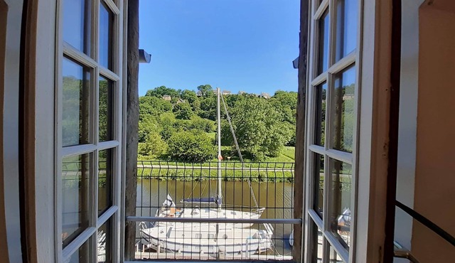 Vue sur le port de Dinan